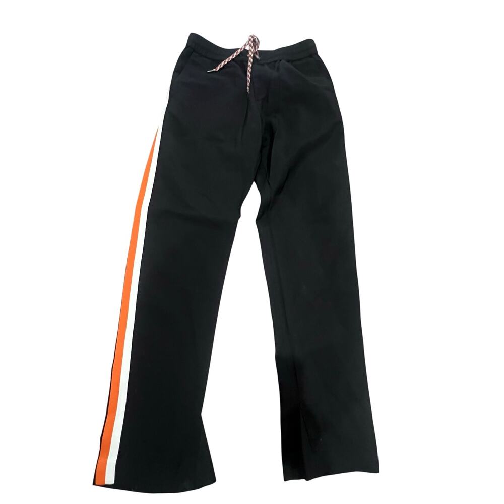 Burberry London Black Pinstripe Track Pants Size 48